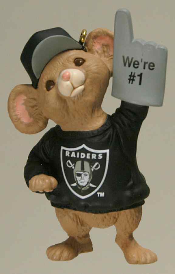 NFL Collection-Number 1 Fan Oakland Raiders - No Box by Hallmark Gold Crown-1