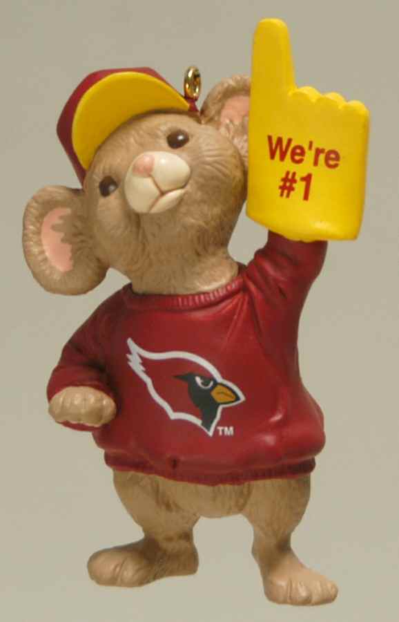 NFL Collection-Number 1 Fan Arizona Cardinals - No Box by Hallmark Gold Crown-1