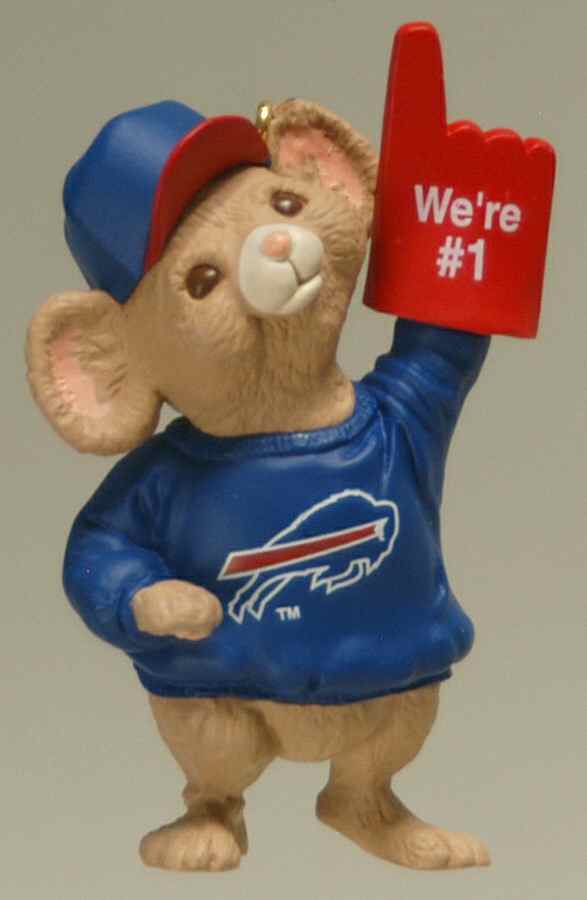 NFL Collection-Number 1 Fan Buffalo Bills - Boxed by Hallmark Gold Crown-1