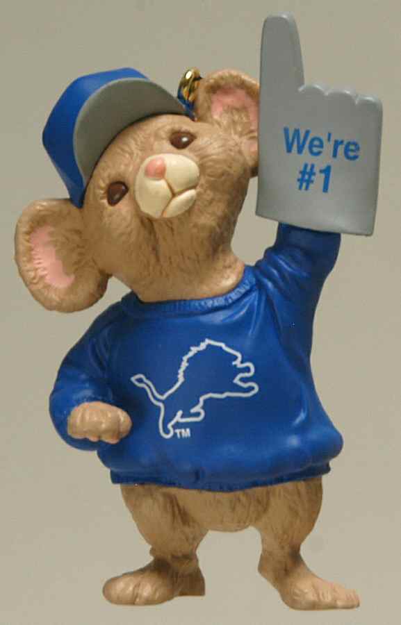 NFL Collection-Number 1 Fan Detroit Lions - No Box by Hallmark Gold Crown-1