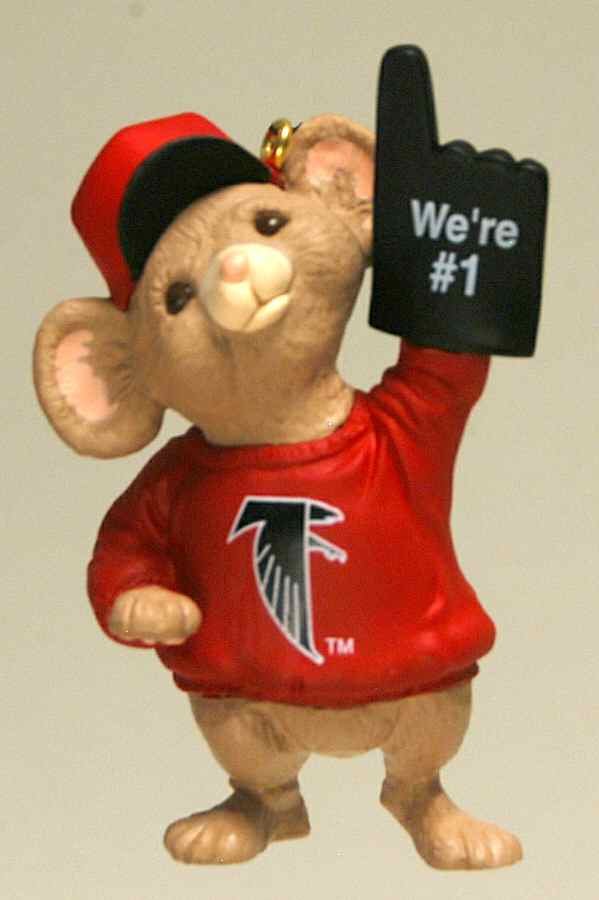 NFL Collection-Number 1 Fan Atlanta Falcons - No Box by Hallmark Gold Crown-1