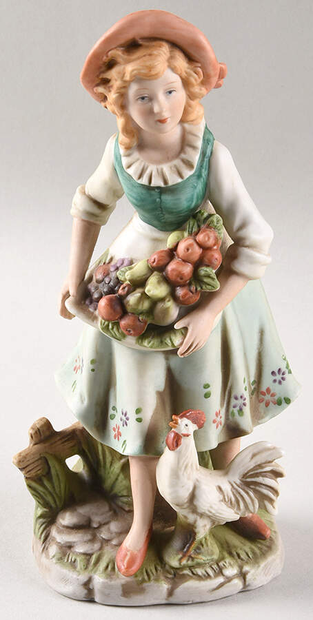 Homco Figurines Farmer Girl - No Box 59b by Homco-1