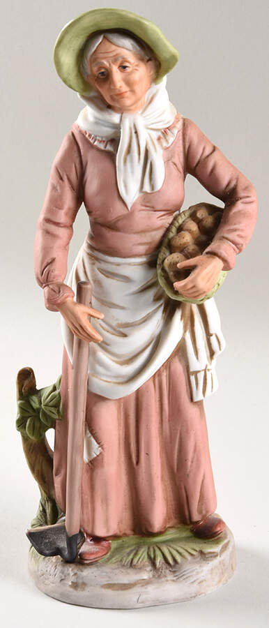 Homco Figurines Old Woman With Stick - No Box 42 by Homco-1