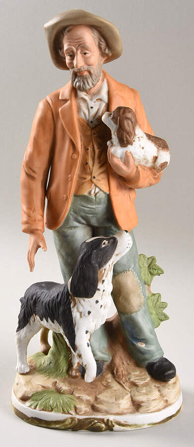 Homco Figurines Old Man With Dog - No Box 116a by Homco-1