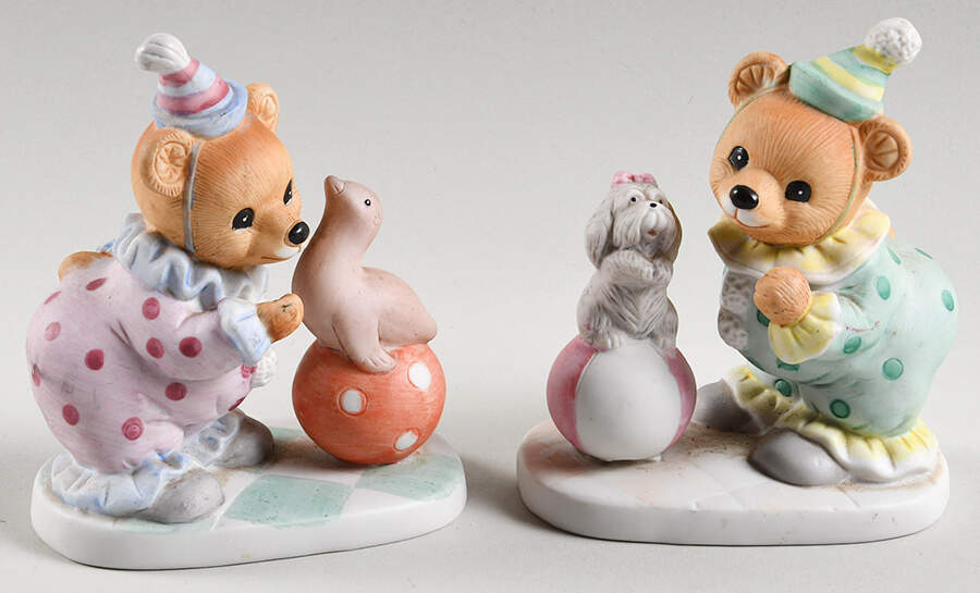Homco Figurines Circus Bears-Pair - No Box by Homco-1