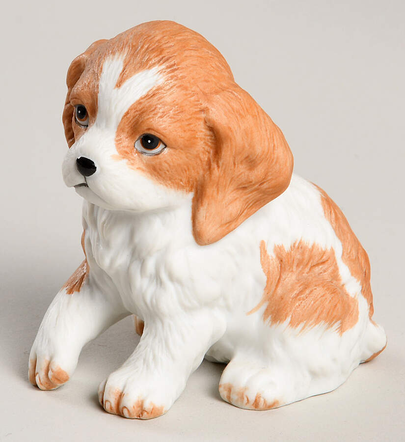 Homco Figurines Cockerspaniel Pup Sit W/Paw Up - No Box by Homco-1
