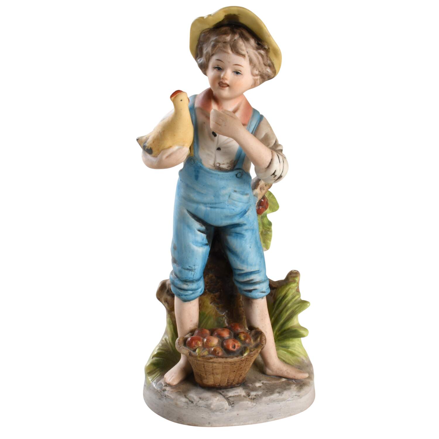 Homco Figurines Farm Boy With Chicken And Apples - No Box by Homco-1
