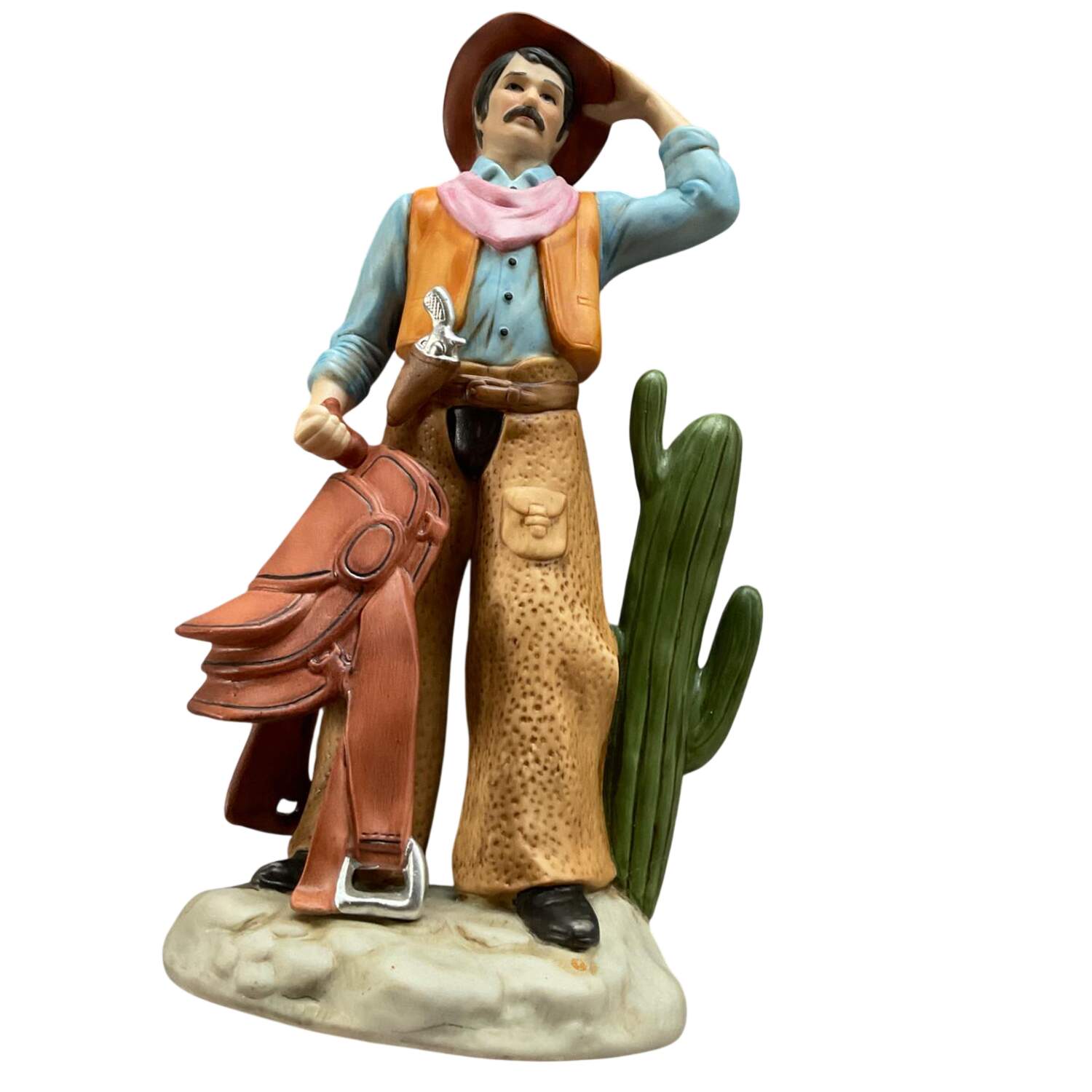 Homco Figurines Cowboy With Saddle - No Box by Homco-1
