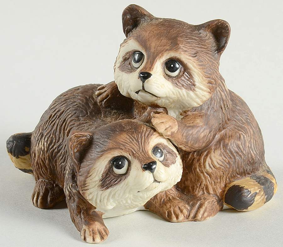 Homco Figurines Raccoons - No Box by Homco-1