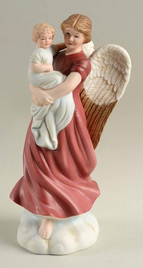 Homco Figurines Angel Holding Child - No Box by Homco-1