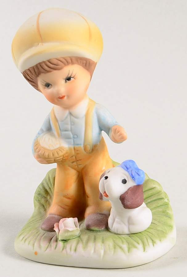 Homco Figurines Boy With Cat - No Box by Homco-1