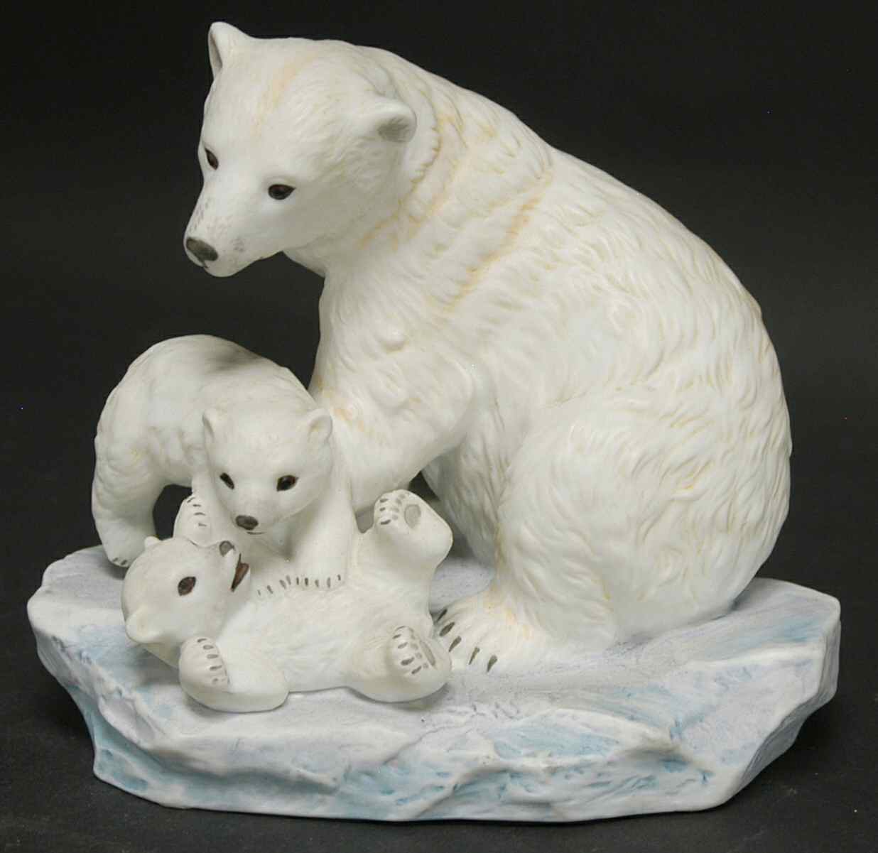 Endangered Species Polar Bear With Cubs-1993 - No Box by Homco-1