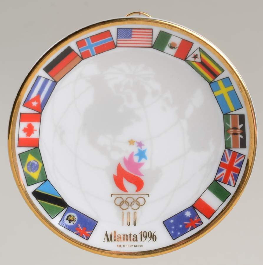 Olympic Spirit Parade Of Nations Plate - Boxed by Hallmark Gold Crown-1