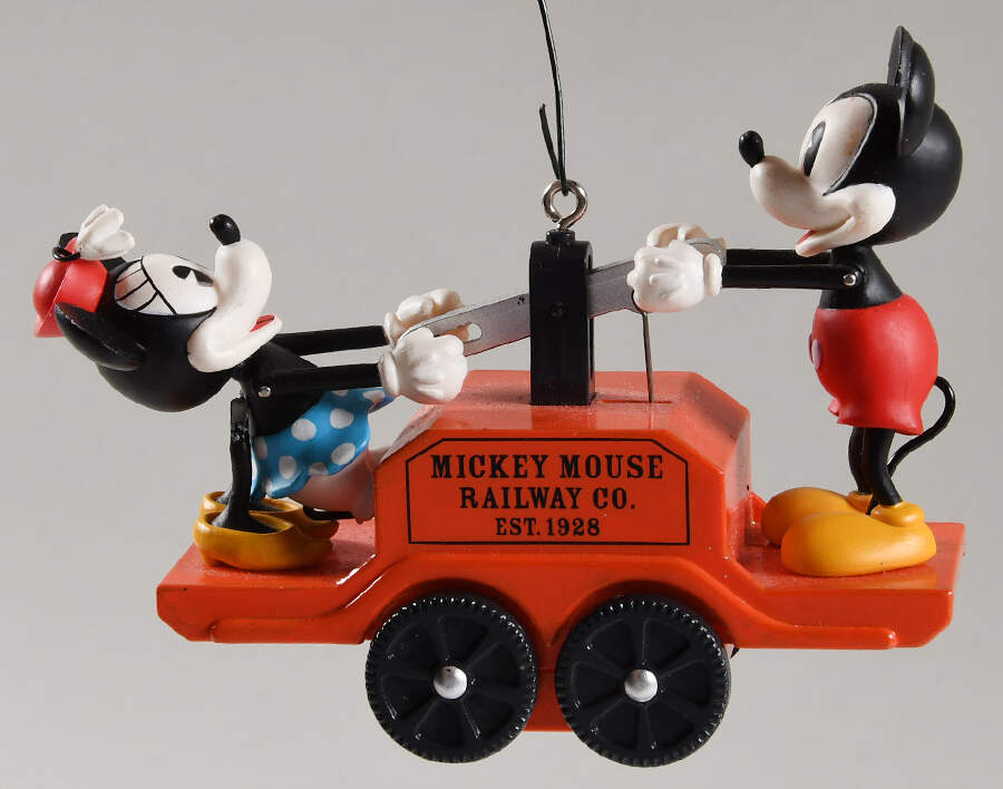 Mickey & Co Riding The Rails - Boxed by Hallmark Gold Crown-1