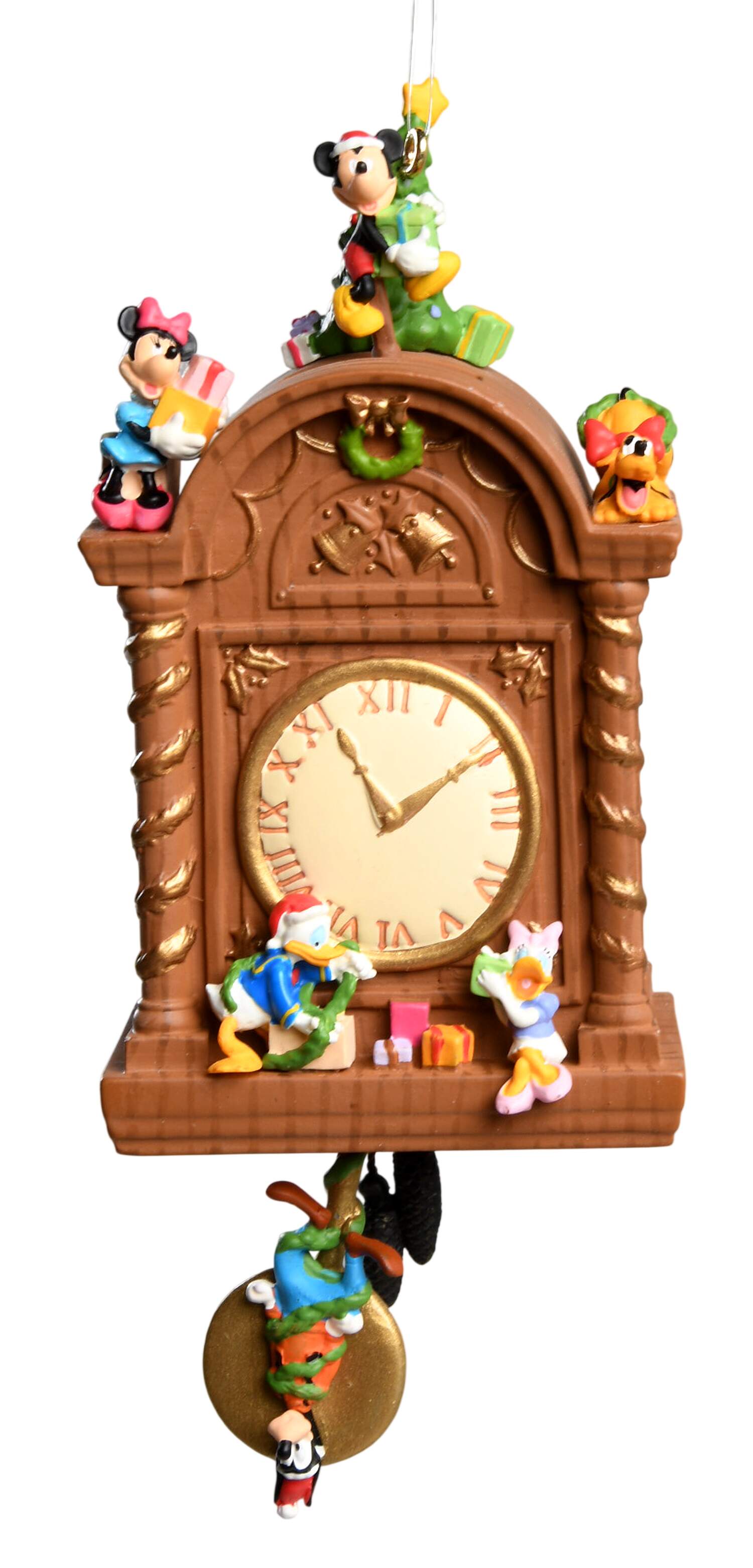 Mickey & Co Time For Christmas Clock - No Box by Hallmark Gold Crown-1
