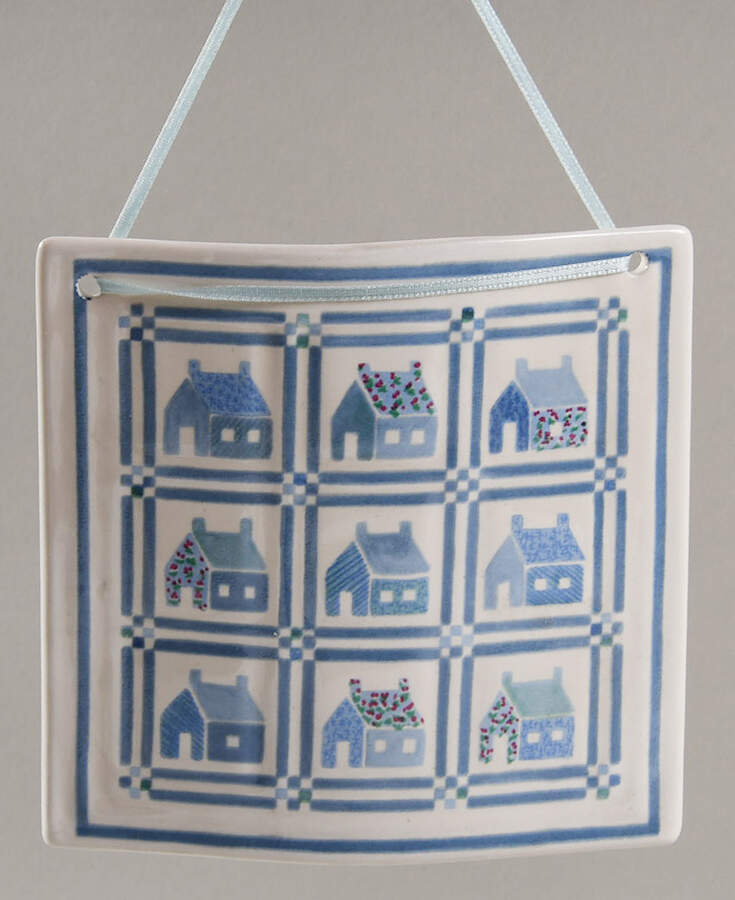 Celebration of American Quilts Blue Schoolhouse - Boxed by Hill Design-1