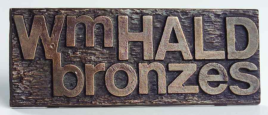 Advertising Signs Bronze - Advertising Signs by William Hald-1