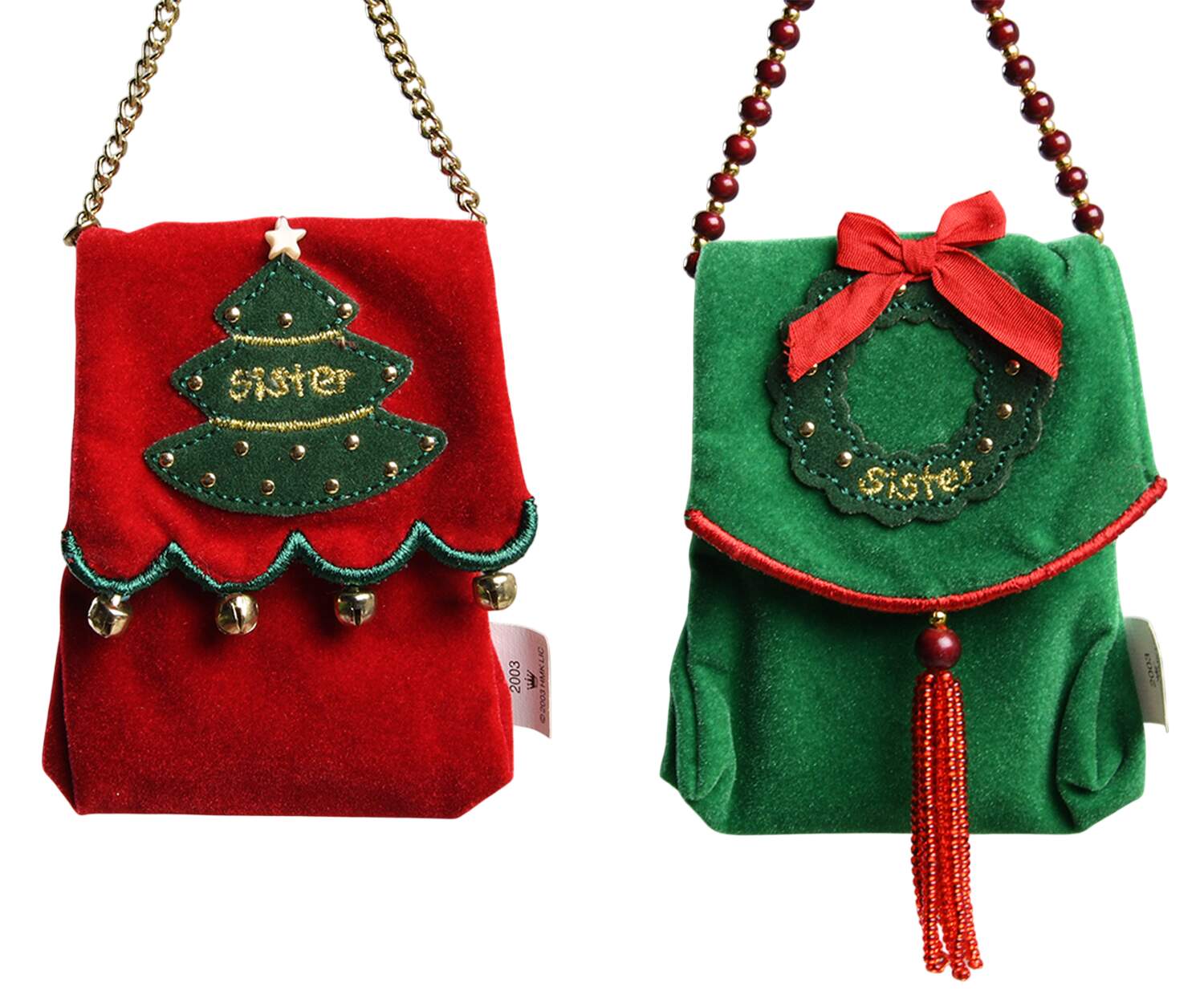 2003 Hallmark Christmas Ornaments Sister To Sister - Boxed by Hallmark Gold Crown-1