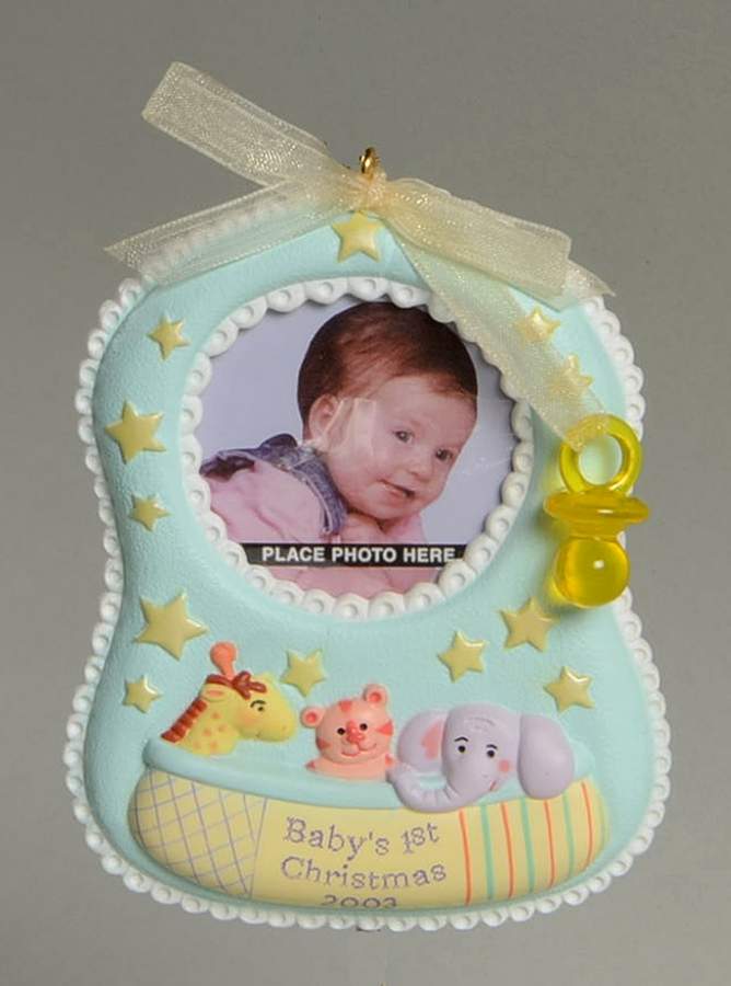 2003 Hallmark Christmas Ornaments Baby's First Christmas - Boxed by Hallmark Gold Crown-1