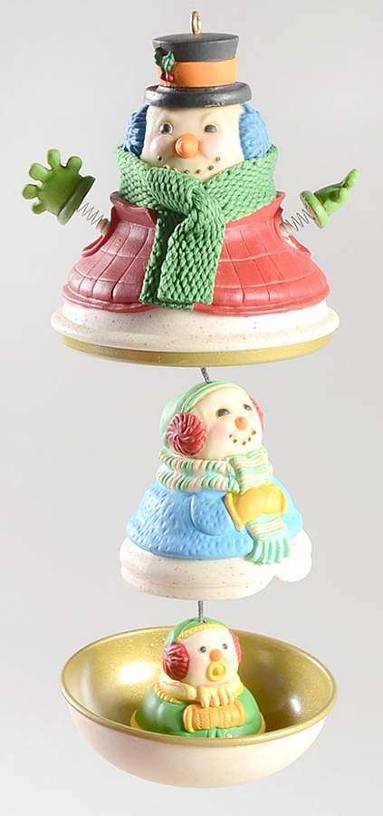 2003 Hallmark Christmas Ornaments Snowman Surprise - Boxed by Hallmark Gold Crown-1