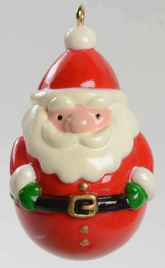 2003 Hallmark Christmas Ornaments Jolly Li'l Santa-Miniature - Boxed by Hallmark Gold Crown-1