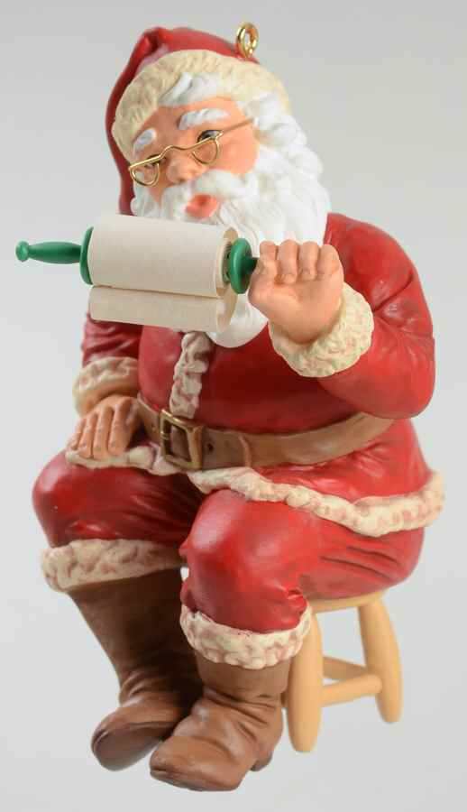 2003 Hallmark Christmas Ornaments The List - Boxed by Hallmark Gold Crown-1