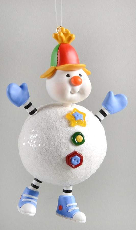 2003 Hallmark Christmas Ornaments Snowy Push 'N' Pull - No Box by Hallmark Gold Crown-1