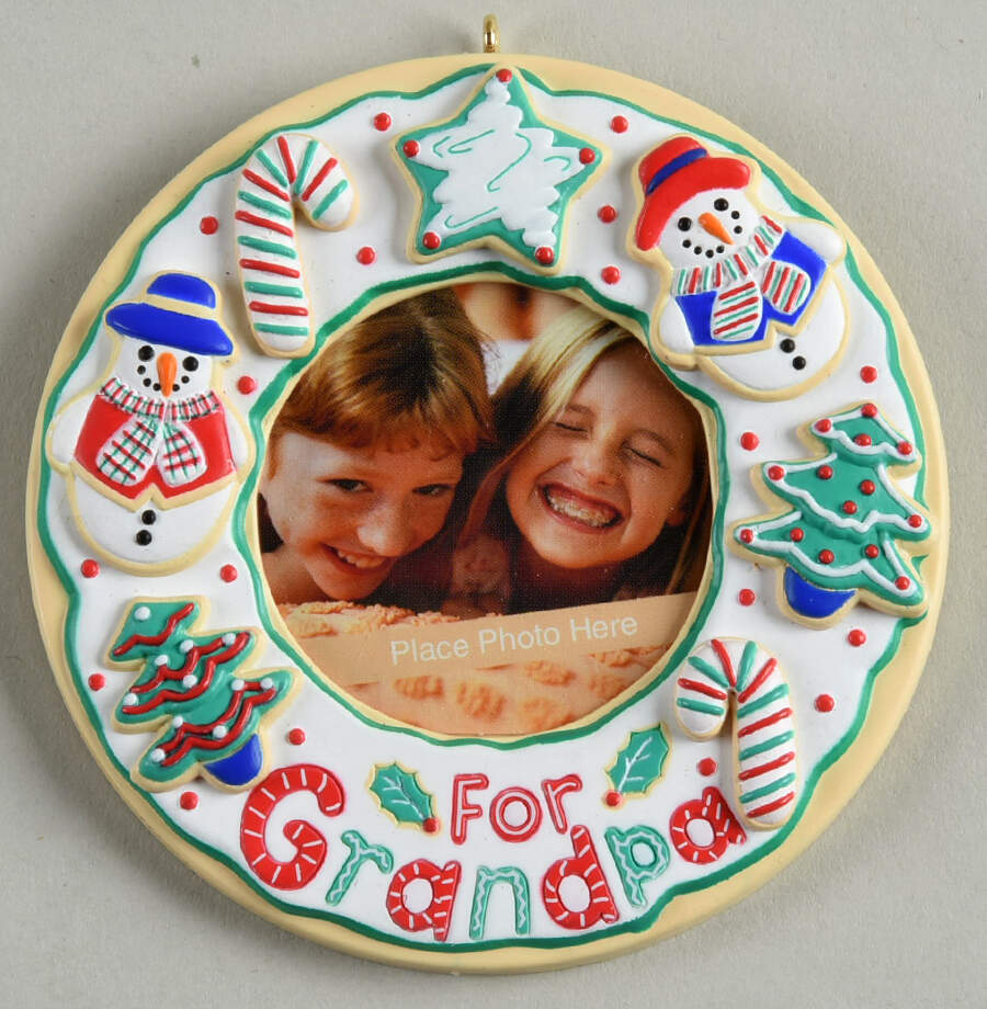 2004 Hallmark Christmas Ornaments For Grandpa - Boxed by Hallmark Gold Crown-1