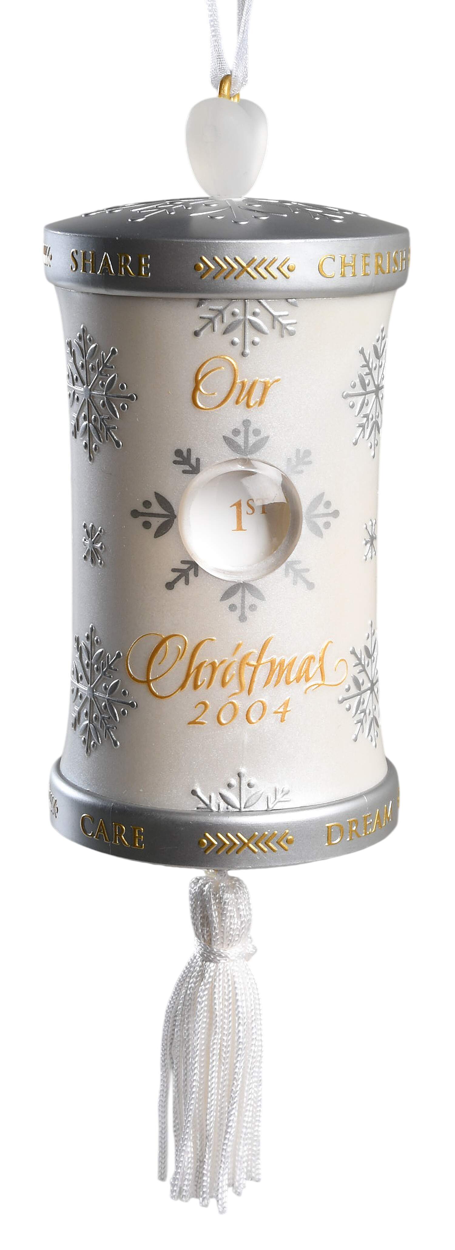 2004 Hallmark Christmas Ornaments Anniversary-Our Christmas - Boxed by Hallmark Gold Crown-1