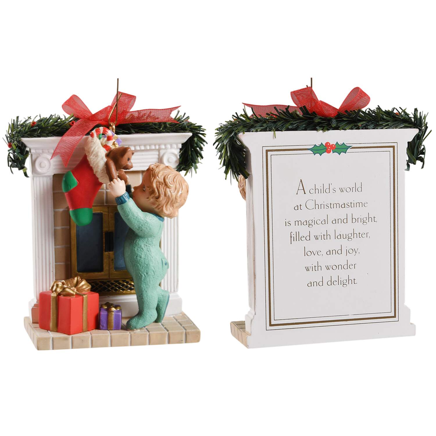 2004 Hallmark Christmas Ornaments Reaching For Christmas - Boxed by Hallmark Gold Crown-1