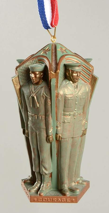 2004 Hallmark Christmas Ornaments Those Who Serve - Boxed by Hallmark Gold Crown-1