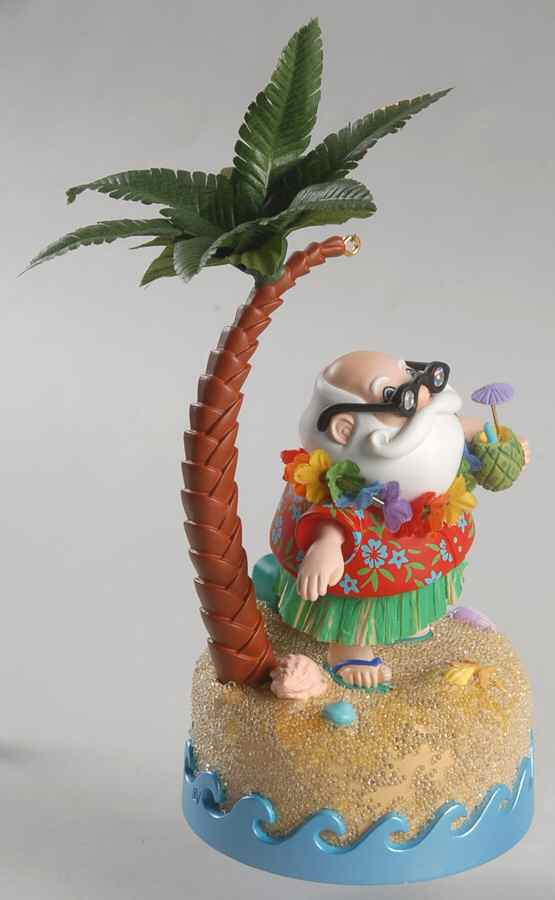 2004 Hallmark Christmas Ornaments Santa's Hula-Day - Boxed by Hallmark Gold Crown-1