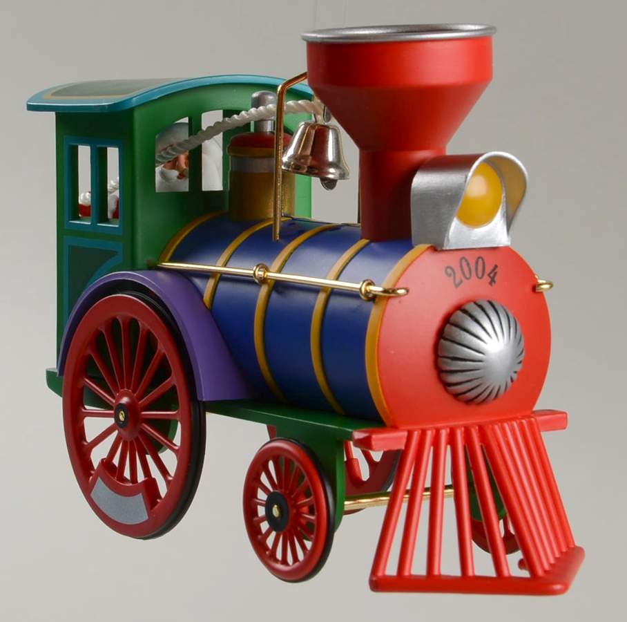 2004 Hallmark Christmas Ornaments Yule Express-Magic/Sound/Light - Boxed by Hallmark Gold Crown-1