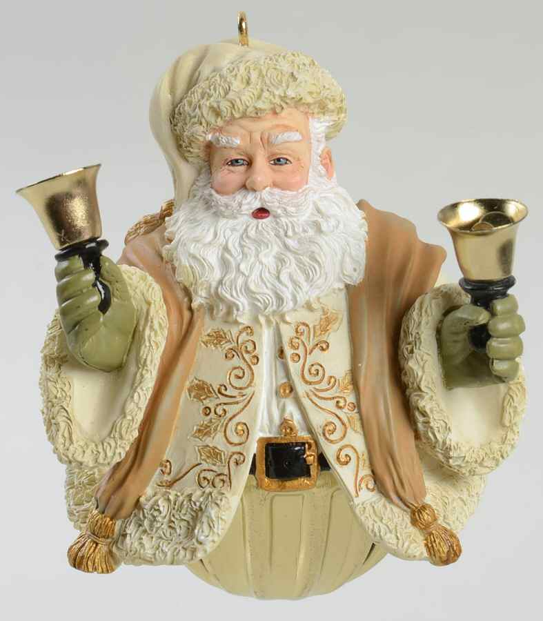 2004 Hallmark Christmas Ornaments Jolly Old Kris Jingle-Gold - Boxed by Hallmark Gold Crown-1