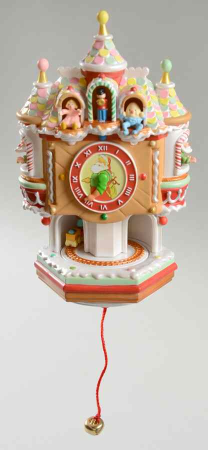 2004 Hallmark Christmas Ornaments Ticktock Workshop-Magic/Sound/Light/Mot - Boxed by Hallmark Gold Crown-1
