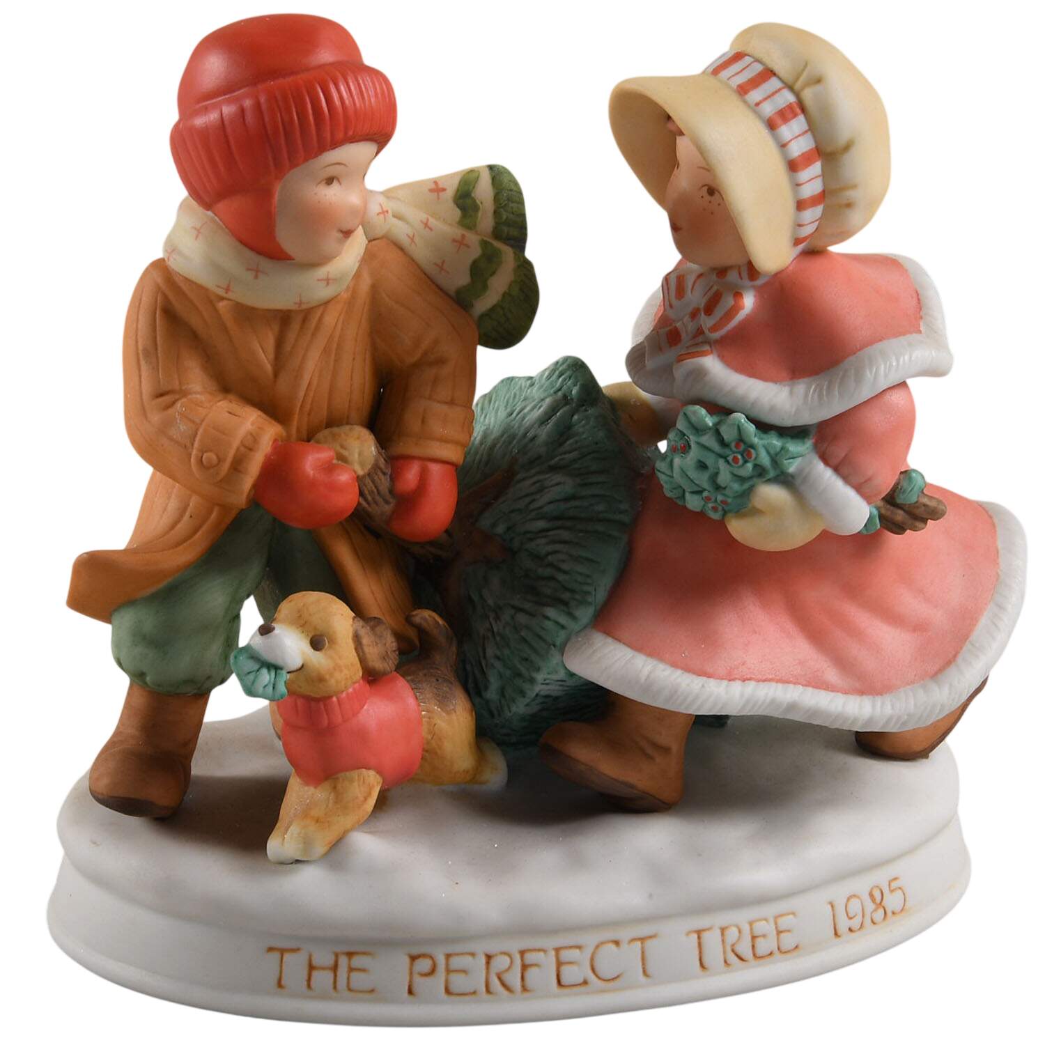 Holly Hobbie Christmas Figurine The Perfect Tree - No Box Nb1985 by Holly Hobbie-1