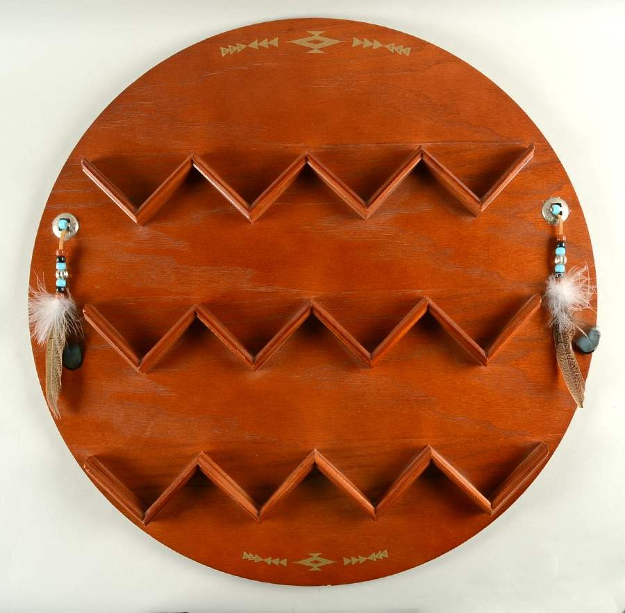 Mystic Warrior Mini Round Display Shelf - Display Rack Wood by Hamilton Collection-1