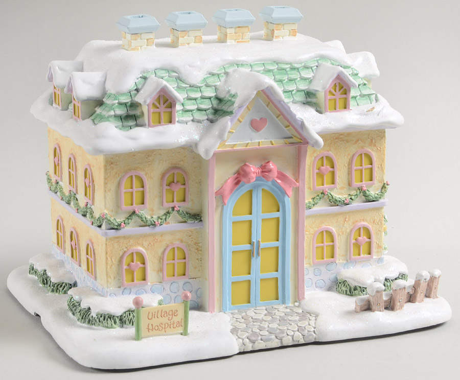 Precious Moments Christmas Village Tender Loving Care Hospital - No Box by Hawthorne Village-1