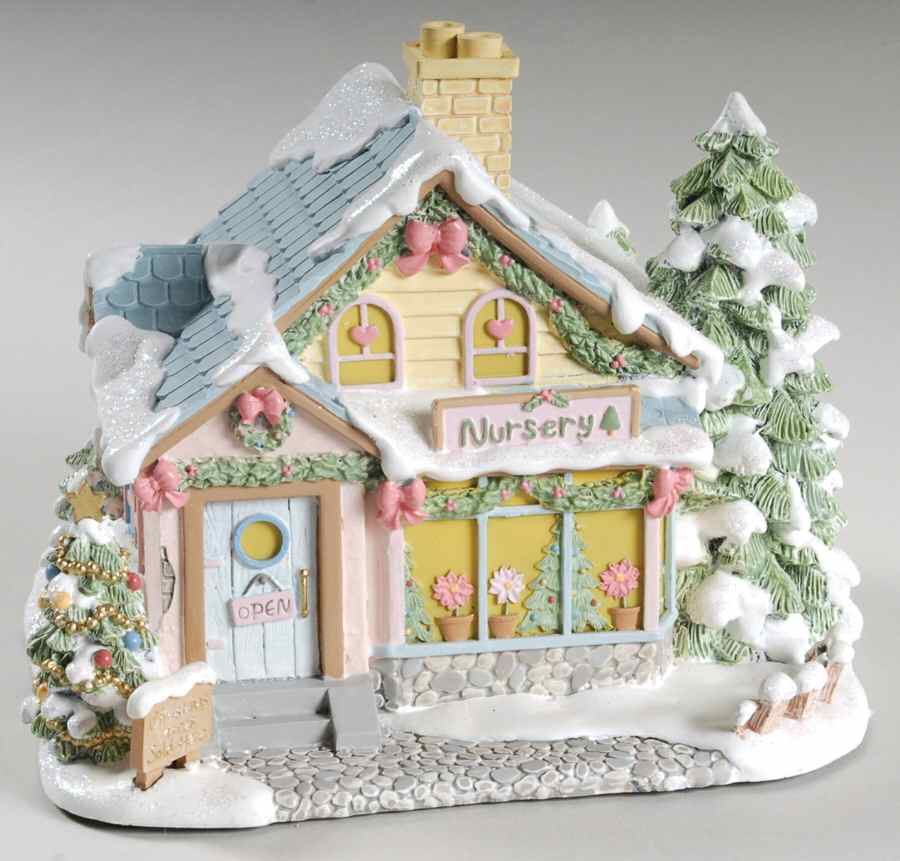 Precious Moments Christmas Village All Spruced Up Nursery - No Box by Hawthorne Village-1