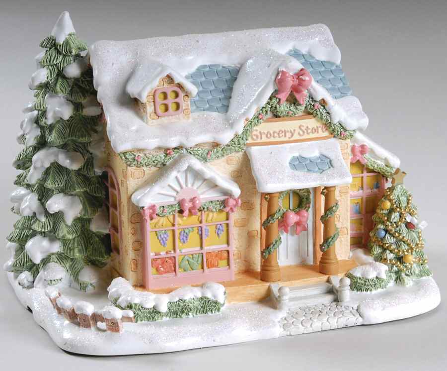 Precious Moments Christmas Village Joyous Village Grocery Store - No Box by Hawthorne Village-1