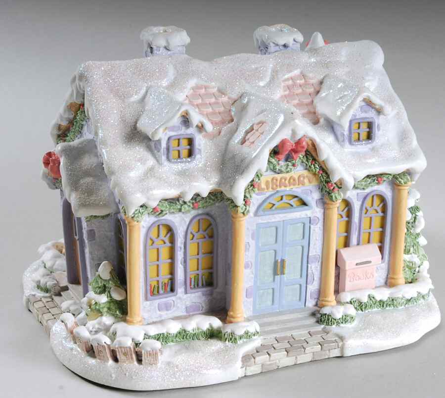 Precious Moments Christmas Village Quiet Time Library - No Box by Hawthorne Village-1