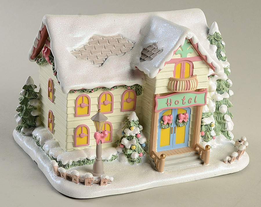 Precious Moments Christmas Village Sweet Dreams Hotel - No Box by Hawthorne Village-1