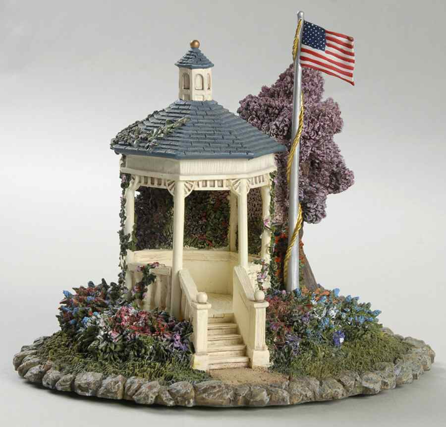 Thomas Kinkade Hometown Spring Spring Gazebo - No Box by Hawthorne Village-1