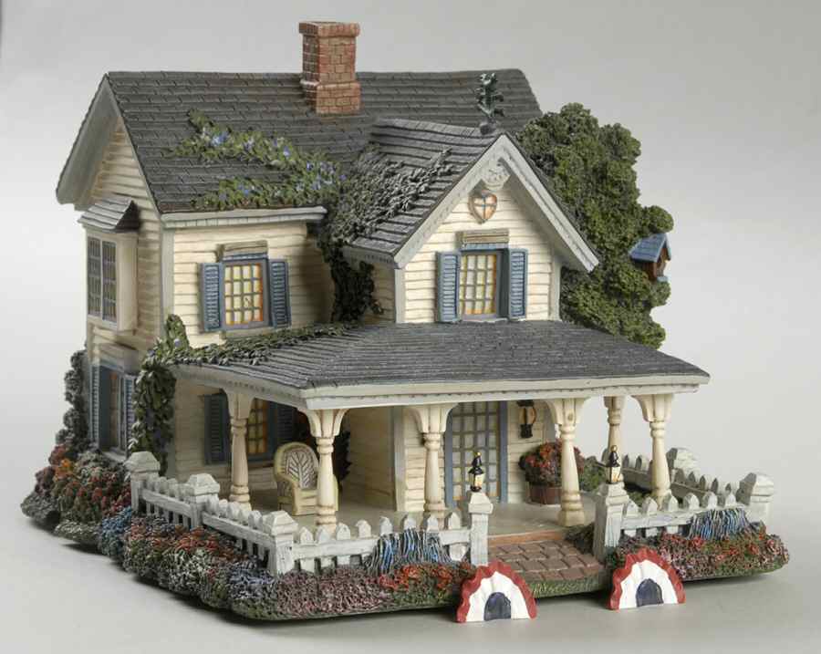 Thomas Kinkade Hometown Spring Home Is Where The Heart Is - No Box by Hawthorne Village-1