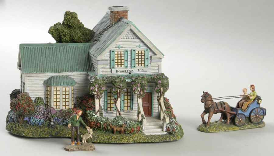 Thomas Kinkade Hometown Spring Hometown Inn - No Box by Hawthorne Village-1