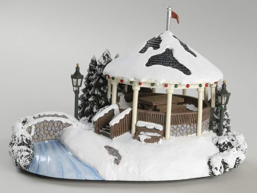 Terry Redlin's Winter Memories Village Winter Memories Gazebo - No Box by Hawthorne Village-1