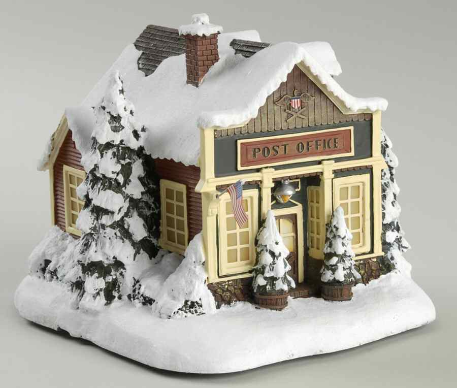 Terry Redlin's Winter Memories Village Post Office - No Box by Hawthorne Village-1