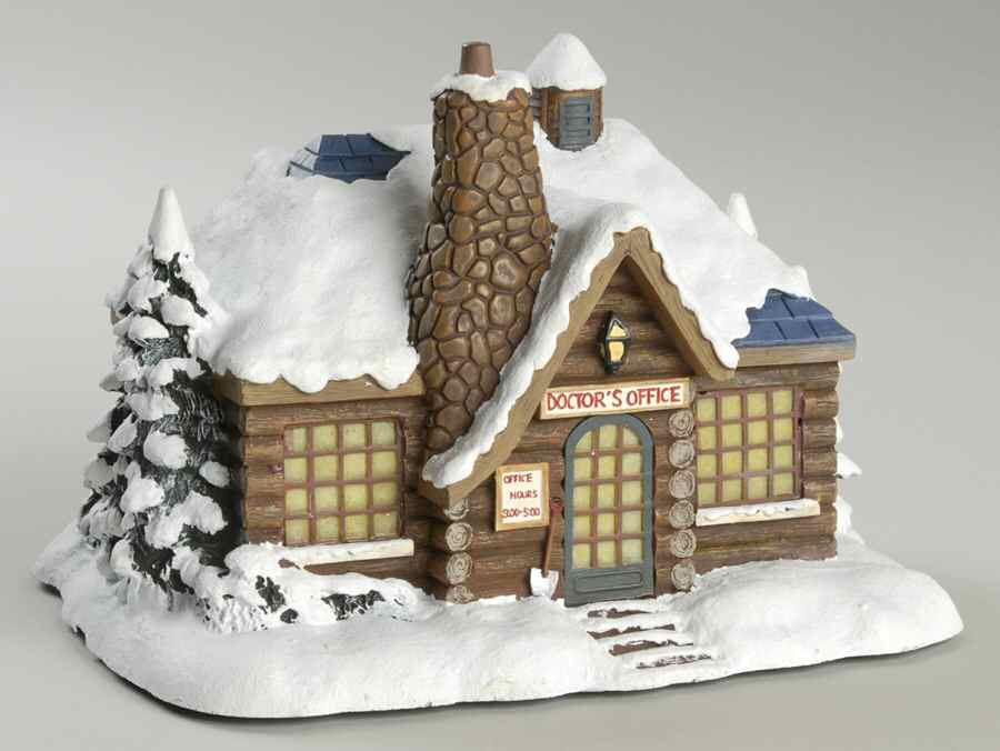 Terry Redlin's Winter Memories Village Doctor's Office - No Box by Hawthorne Village-1