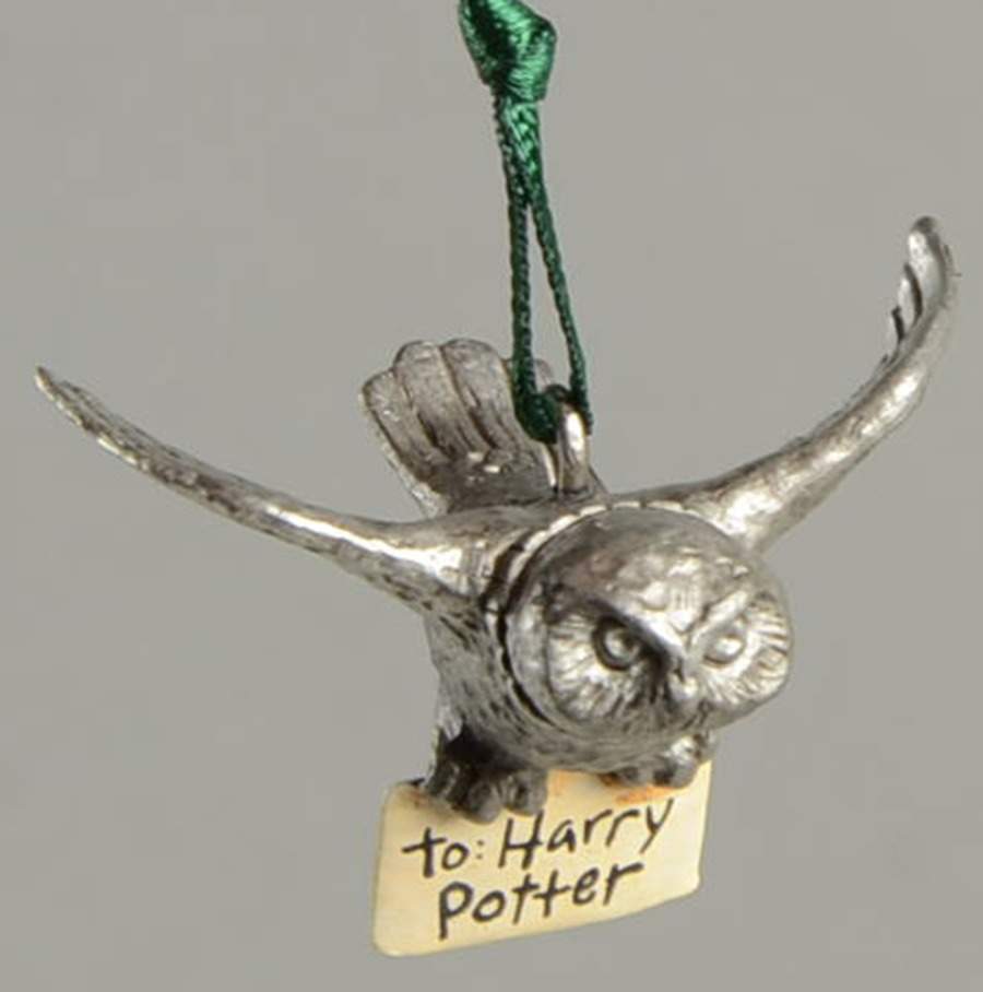 Harry Potter Hedwig The Owl-Pewter - Boxed by Hallmark Gold Crown-1