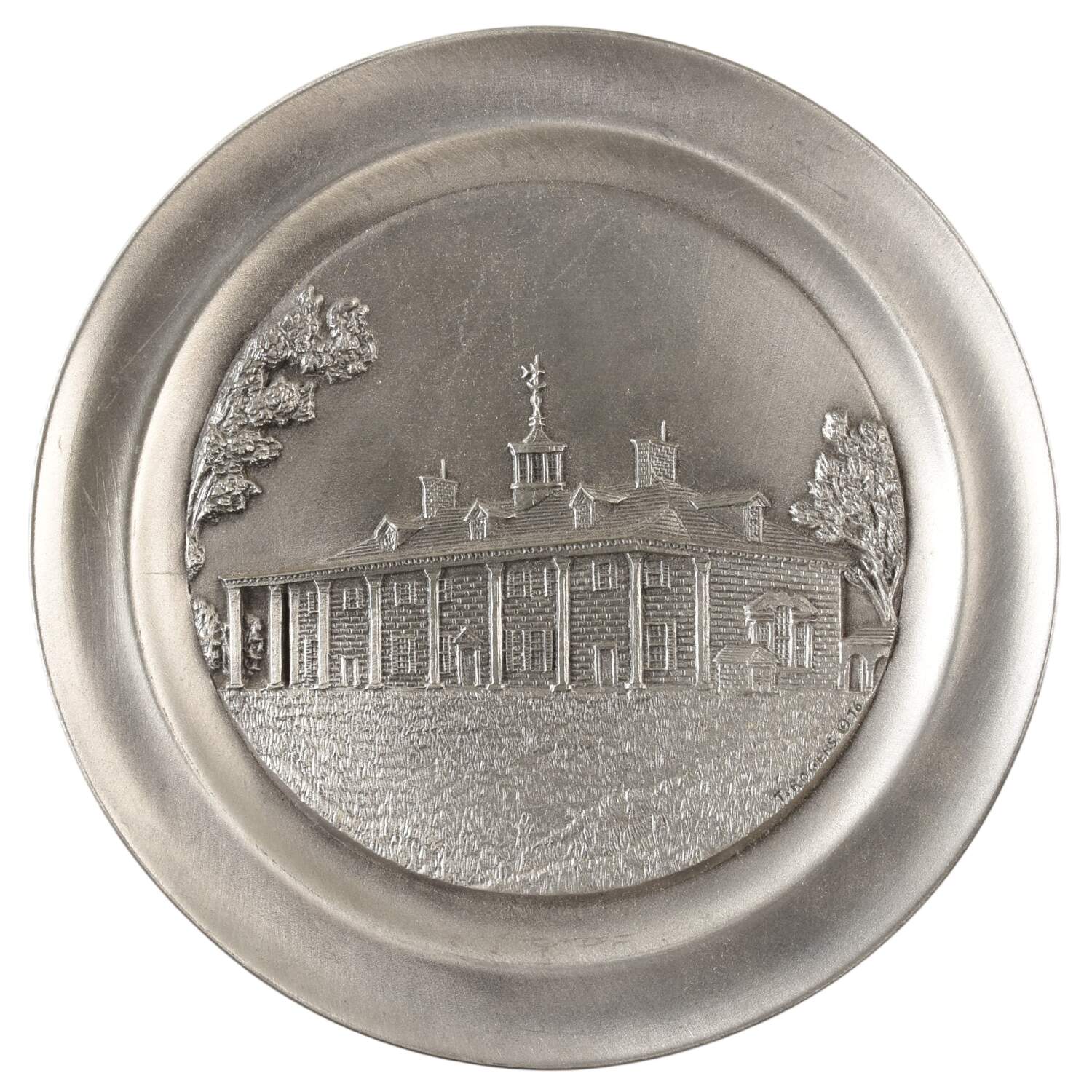 Hudson Pewter Plate Mount Vernon - Boxed by Hudson Pewter-1